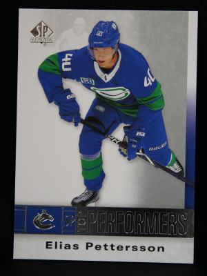 20-21 SP Authentic Elias Pettersson TP-EP Top Performers front